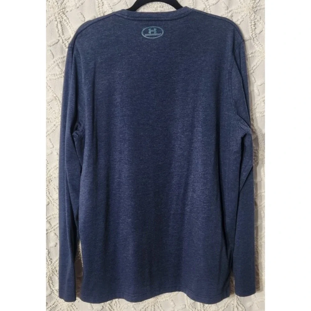 Under Armour Mens I Hunt Long Sleeve Tee Size XL Navy Blue Casual‎ Lounge